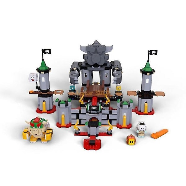 Building Blocks The Bowser's Castle Boss Battle Model Bricks Sets Gifts Toys For Children Kids Boys Girls