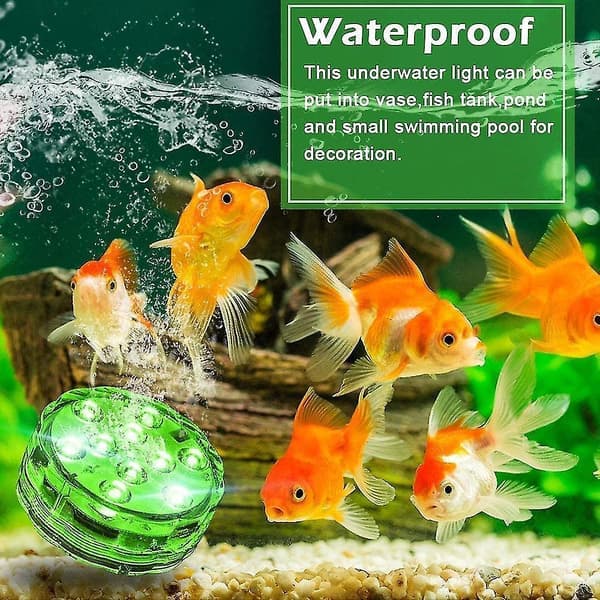 Submersible Led Lights 4 Packs Waterproof Underwater Lights With Remote Control Bath Lights