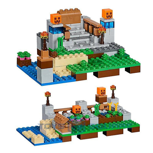 The Crafting Box 2.0 Model Building Blocks With My World Action Figures Bricks Set Gifts  Toys For Children Kids Boys Girls