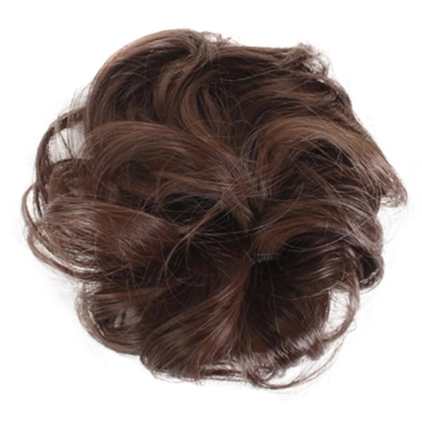 Easy To Wear Stylish Hair Scrunchies Naturally Messy Curly Bun Hair Extension 31
