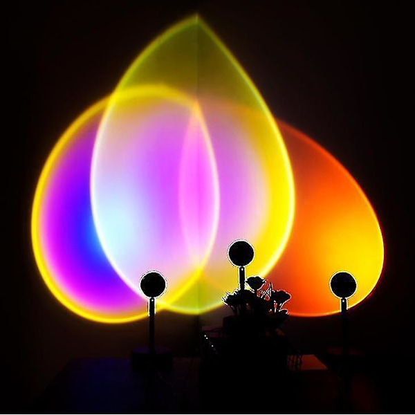 Sunset Light Projection Led Light Internet Celebrity Atmosphere Lamp Background Light