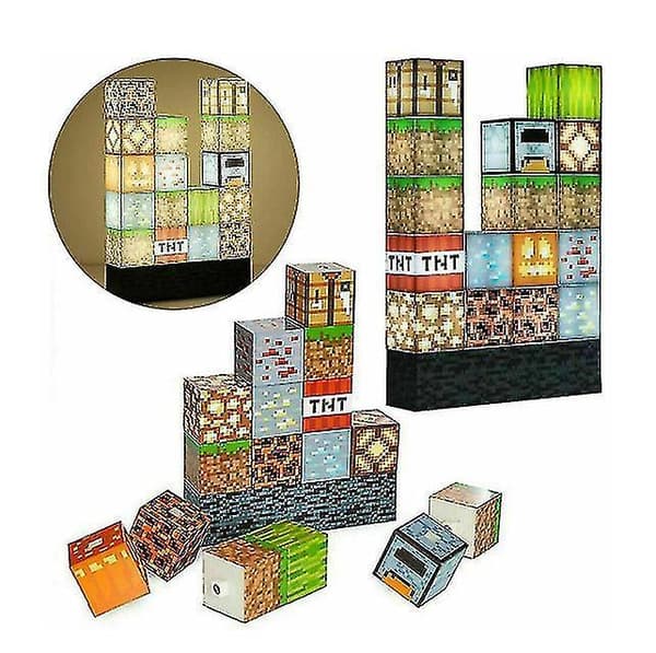 16pcs Building Block Light Desk Lamp Splicing Light Stitching Lamp Diy