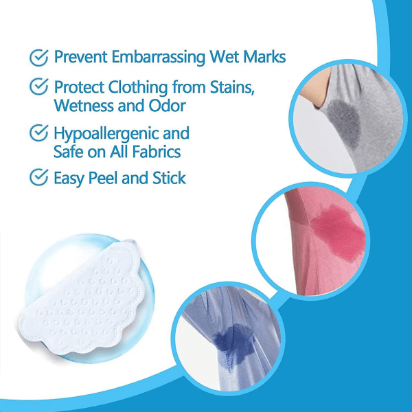 80pcs Disposable Armpit Perspiration Pads Antiperspirant Absorbing Pads To Keep Underarms And Garments Clean