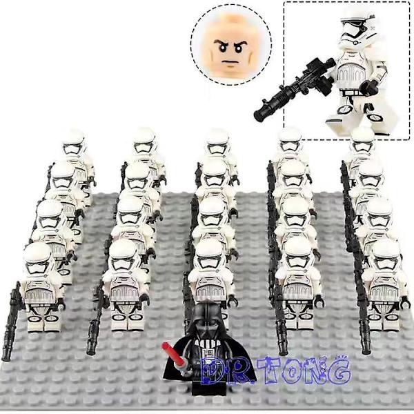 21 kpl Star Wars 322 Legion Clone Soldier Rakennuspalikat Pienoiskoossa Lasten Kootut Lelut Star Troopers-1