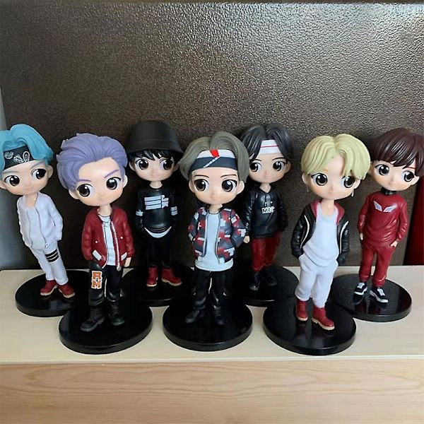 Anime Bts Series Figure Adorable Pvc Model Collection Action Figure Toys For 7 Models