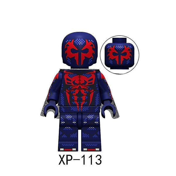 8pcs Spiderman Parallel Universe Movie Series Assembled Building Block Miniature Toy