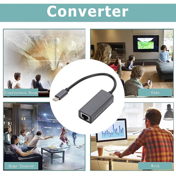 Usb3.0 / Type-c - Rj45 Gigabit Verkkokortti Ethernet-sovitin Kytkin Type c