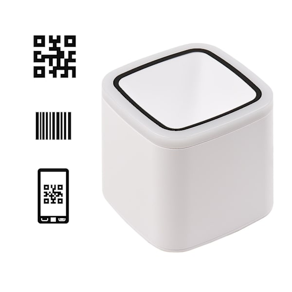 Qr Barcode Scanner Platform Hands-free Usb Wired Bar Code Reader Cmos Image Sensor Desktop Scanner Large Scanning Window