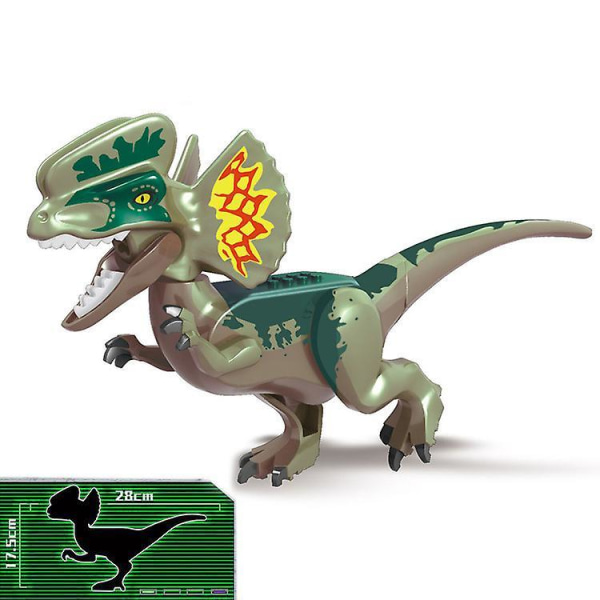 36 Style Big Jurassic Dinosaur World Spinosaurus Ankylosaurus Dino Building Block Moc Model Diy Bricks Educational Toys Gift L16