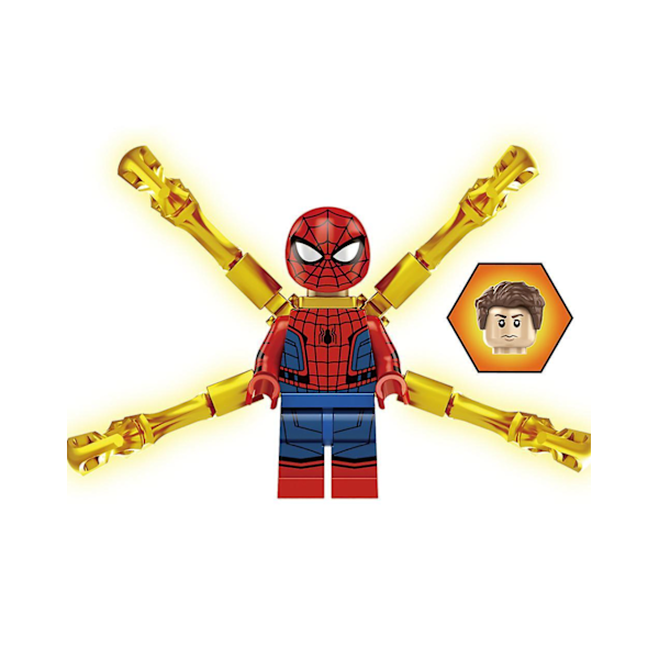 9pc Spiderman Puzzle Boy Small Particle Building Block Minifigure