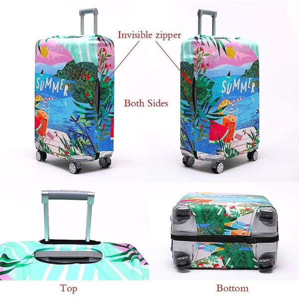 Luggage Cover Washable Suitcase Protector Anti-scratch Suitcase Cover Fits 18-32 Inch(autumn Leaves, S) COLOR15 XL