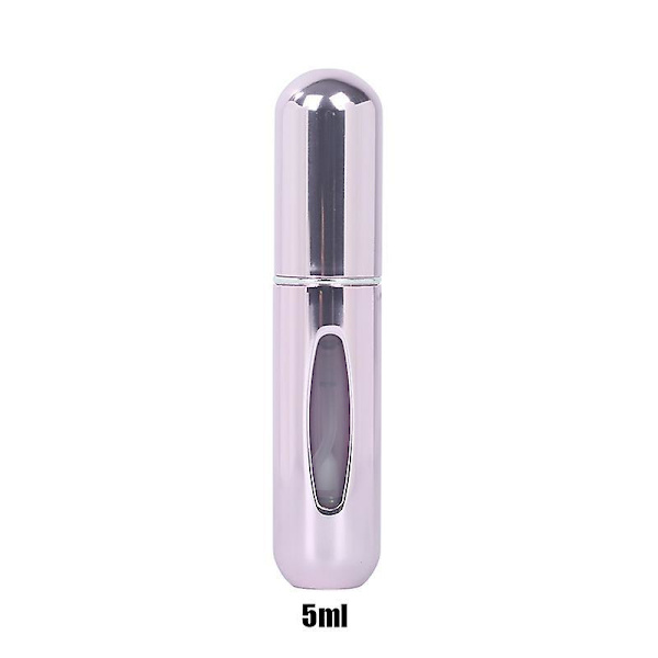 8ml Portable Mini Refillable Perfume Bottle With Spray 5ml bright pink