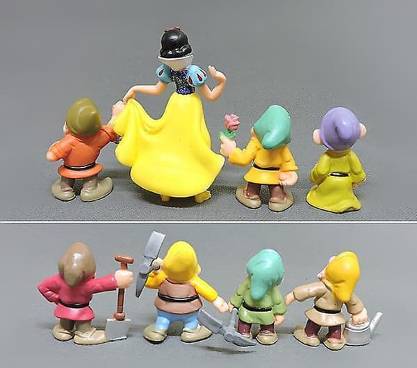 Snow White and the Seven Dwarfs Figure Trinkets 8st Set