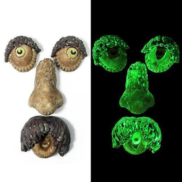 Tree Face Decor Old Man Tree Hugger Bark Ghost Face Garden Yard Art Decor Easter Creative Props F