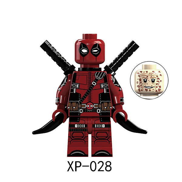 8pcs Superhero Deadpool Venom Batman Thor Doll Doll Children Assembled Building Block Toy