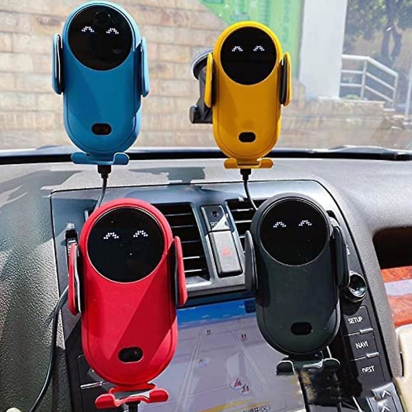 Wireless Car Charger,qi Fast Charging Auto-clamping Car Phone Holder, Air Vent Windshield Dashboard Car Phone Mount,for Iphone Compatible Wi
