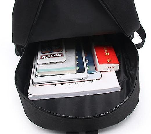 Marshmallow Backpack High School Student Schoolbag Travel Bag 3 Set