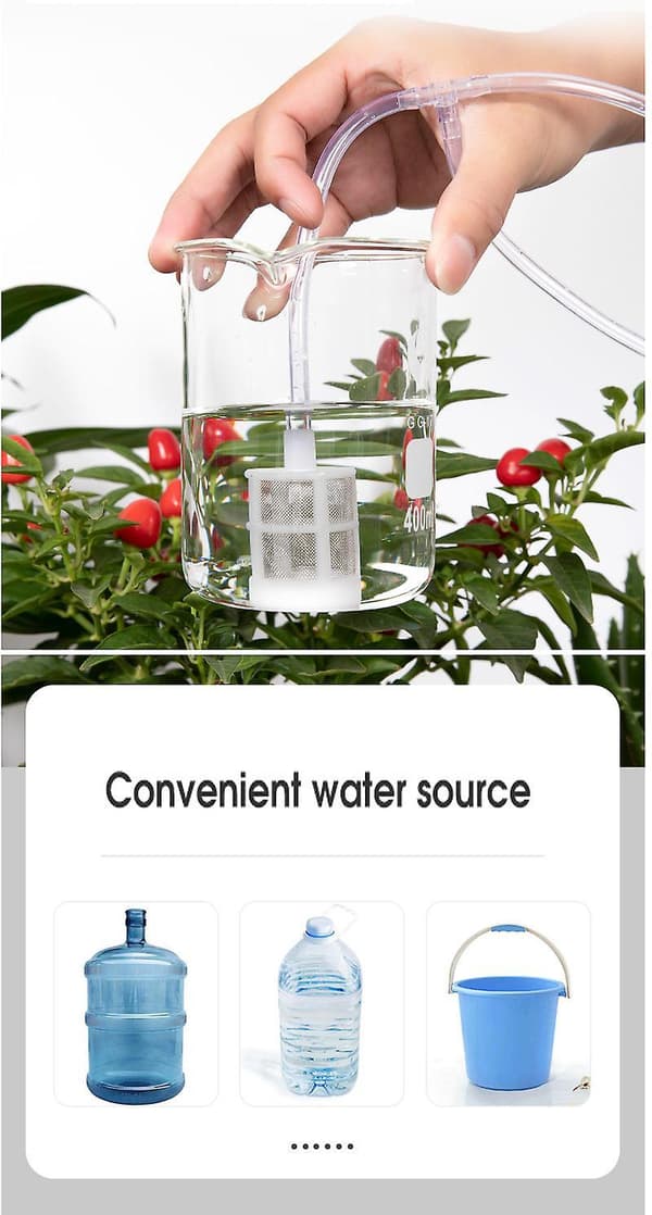 Intelligent Drip Irrigation Water Pump Timer System Garden Automatic Watering Device Solar Energy Charging Potted Plant single pump 10m blue
