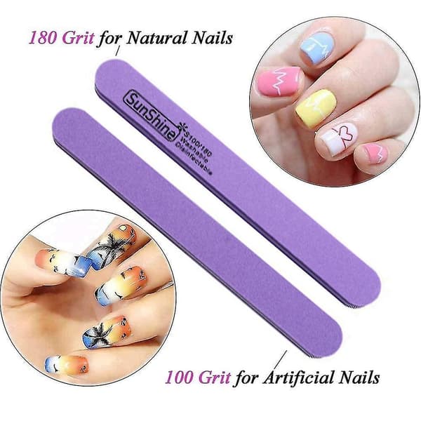 Nail Files For Acrylic Nails Grit Nail Buffering Files Double Sided