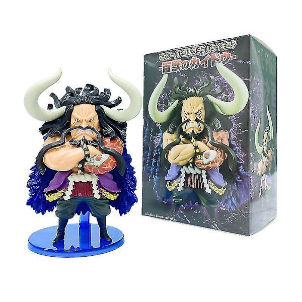 High Quality New 15cm Cartoon Anime One Piece Action Figure Cute Kaido Quatro Model Pvc Toy Gift For Boys with box