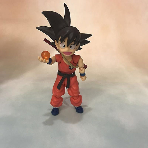Awan Jungkir Balik PVC Dragon Ball SHF Toimintahahmo Son Goku Lapsuusajan Liikkuva Mallilelu 12cm No Retail Box