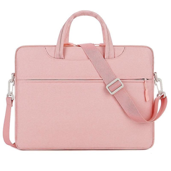 14-15 Inch Waterproof Laptop Sleeve Briefcase Bag With Hidden Handle/shoulder Strap Pink 13.3 14inch