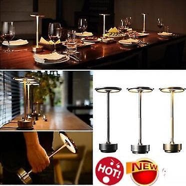 Cordless Table Lamp - Dimmable & Rechargeable Waterproof Desk Light black