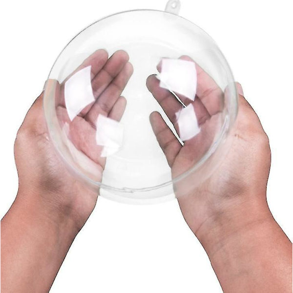 15pcs Clear Ball Baubles Sphere Empty Fillable Christmas Tree Ornament Gift Box 30pcs