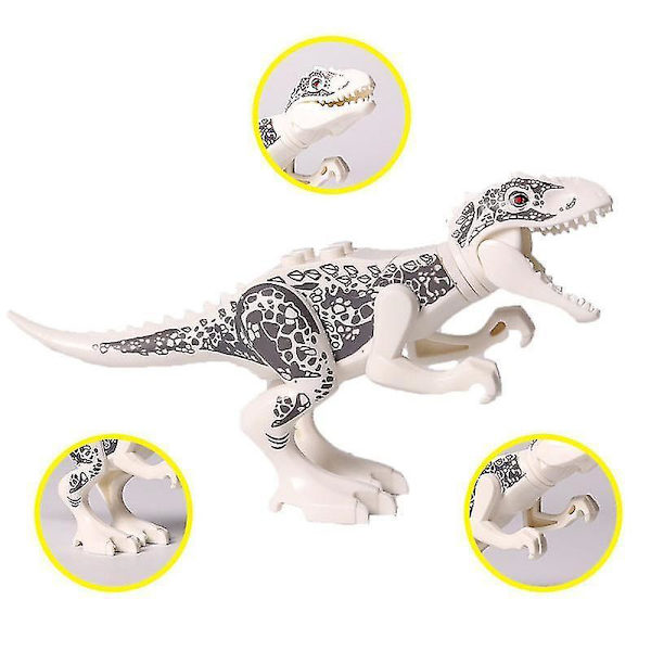8pcs Dinosaur Building Blocks Pterosaur Triceratops Tyrannosaurus Rex Children Assembled Building Blocks