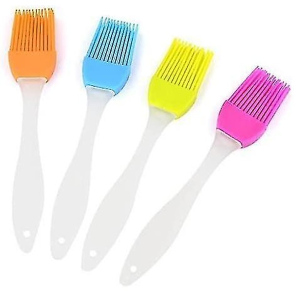 Fong Silicone Brushes Roasting Brush Baking Brush Grilling Brush With 4 Colors/soft And Durable Bbq Brush Kitchen Brush/heat Resistant Essential Kitch