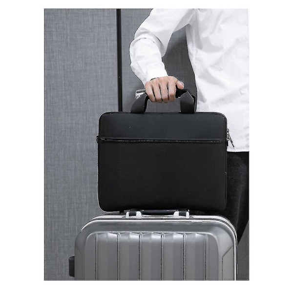 Laptop Bag Sleeve Case Shoulder Hangbag 15.6 Inch Black