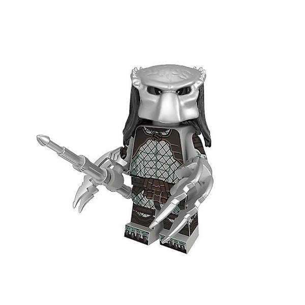 8 stk. Predator Alien Montert Byggekloss Minifigurer Pedagogisk Leketøy for Barn