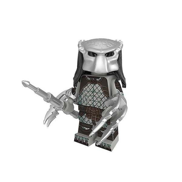 8pc Predator Alien Assembled Building Block Minifigures Educational Children's Toy
