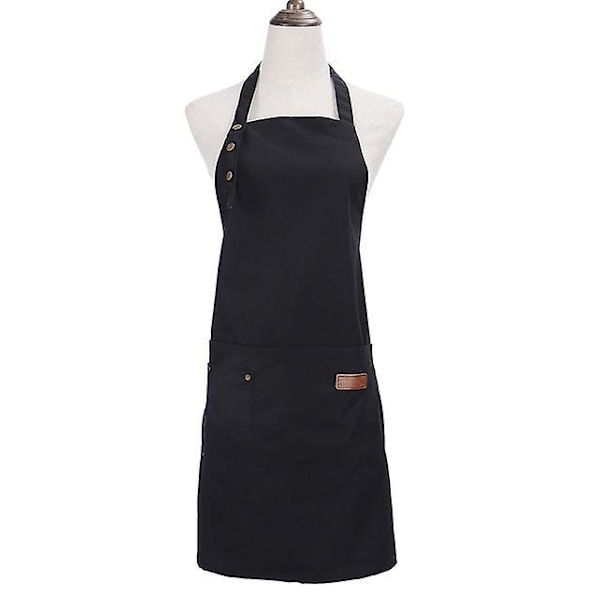 Unisex Work Apron Canvas Apron Bib Adjustable Kitchen Apron style 2
