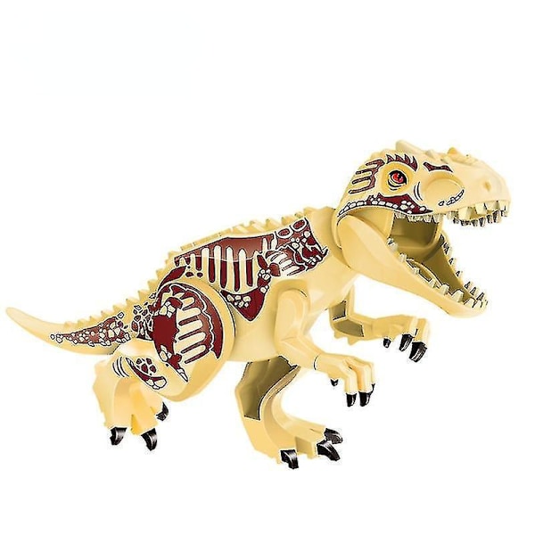 Best Selling Jurassic World Large Building Block Dinosaur Tyrannosaurus Rex Assembled Toy Puzzle Building Blocks Beige Tyrannosaurus Rex