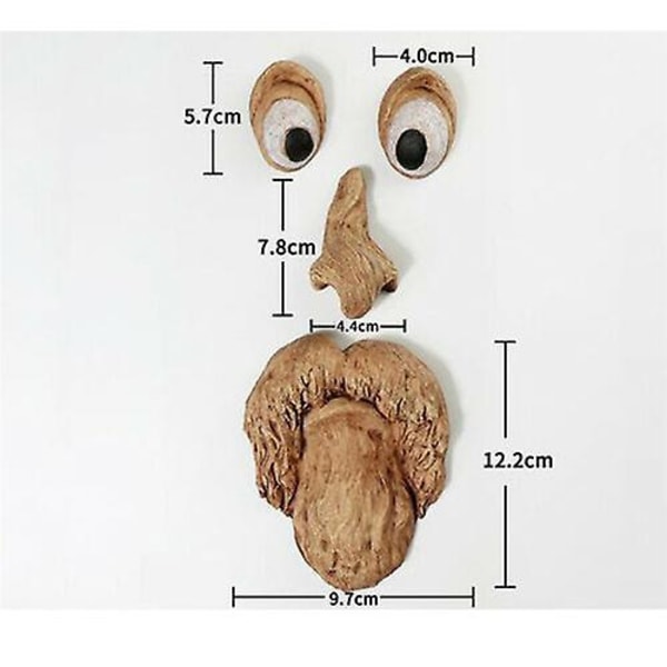 Tree Face Decor Old Man Tree Hugger Bark Ghost Face Garden Yard Art Decor Easter Creative Props A