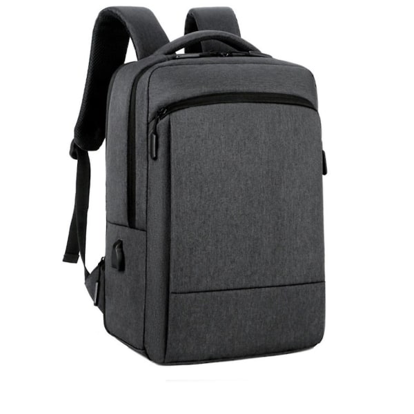 Business Laptop Backpack With Usb Charging Port Oxford Large Capacity Bookbag Casual Travel Bag For Man