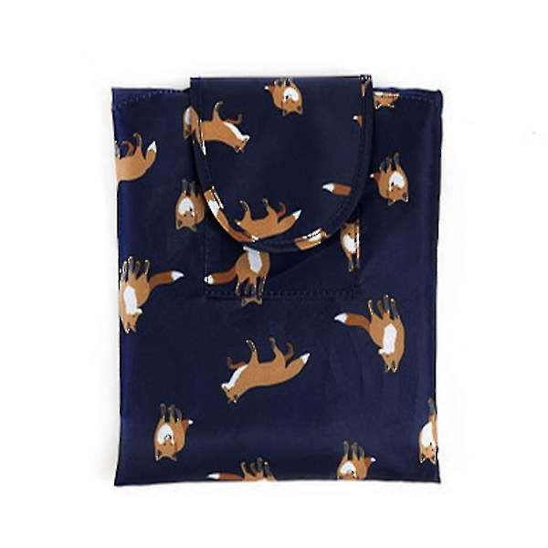 Large Capacity Lazy Makeup Toiletry Bag Drawstring Portable Travel Casual Waterproof Quick Pack Magic Makeup Storage Bag For Women Girls Fox