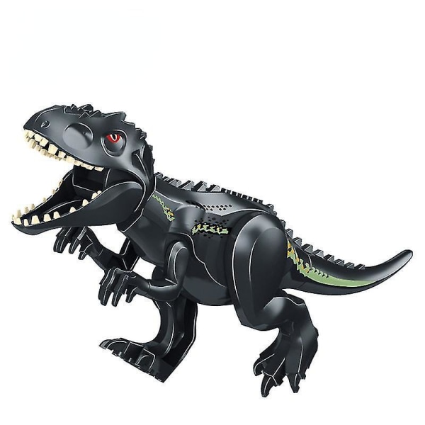 Jurassic World Large Building Block Dinosaur Tyrannosaurus Rex Assembled Toy Puzzle Building Blocks Black Tyrannosaurus Rex