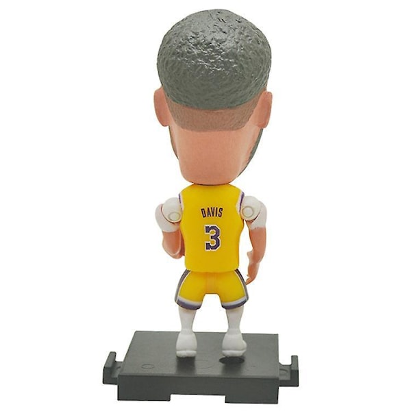 7cm Height Cartoon Style Nba Super Star Action Figures, Doll Toy Assembly, Optional Choice, Diy David 3 Golden