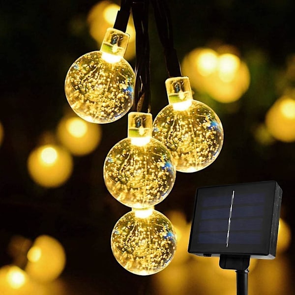 Led Fairy Lights Solar Fairy Lights 8 Flashing Modes Waterproof Decorative Lighting With 30 Leds 6.5