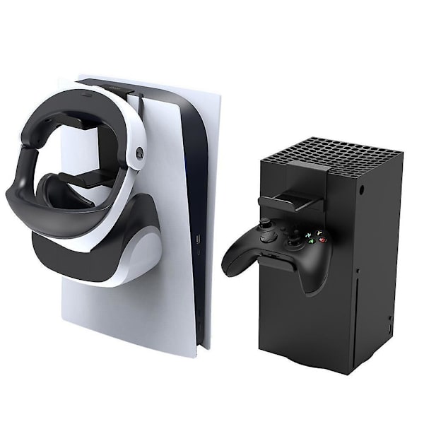 Headphone Wall Mount Holder Bracket Hanger Storage Stand For Ps5 Host For Xbox Series X Headset Hook Console Gamepad Accessories