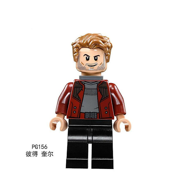 8pcs Superhero Raccoon Yongdu Star Star Nebula Small Tree Man Children Assembled Puzzle Building Block Minifigure Toy