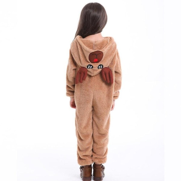 Facecloth Children's One-piece Christmas Moose Costume Christmas Party Role-playing Costumes S-xl M