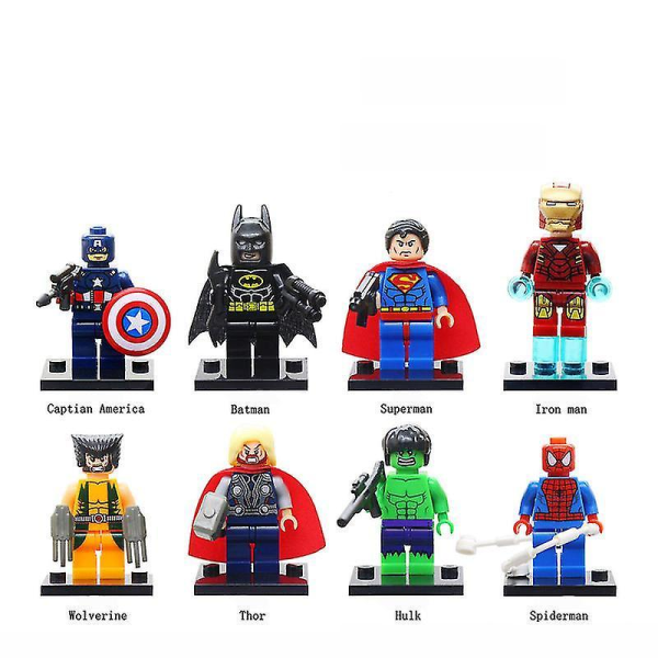 YSpider Man Building Blocks Hero Return Superhero Assembled Jigsaw Puzzle Building Blocks Minifigure Children's Toys (8pcs)