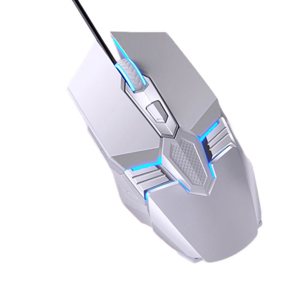 G12 Optical Mouse 6 Keys Usb Interface 3200dpi Macro Programming Mechanical Mouse For Gaming White