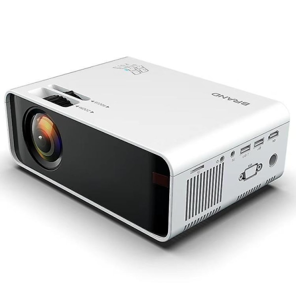 Smart Projector 4k Android 6.0 Hd 1080p Projector Wifi Bluetooth Projector Outdoor Home Movie UK Plug