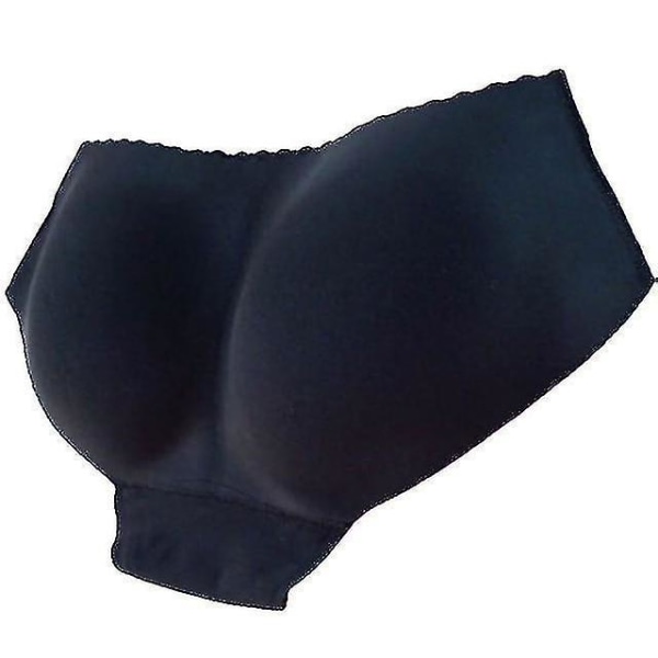 Women's Padded Seamless Butt Lady Hip Enhancer Shaper Underwear Black Hip Enhance Pants S Black
