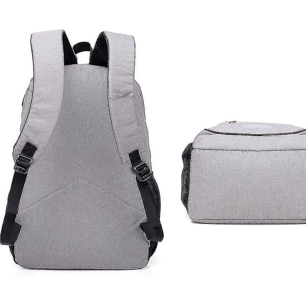 Student School Bag Usb Charging Travel Bag Computer Backpack Dark gray