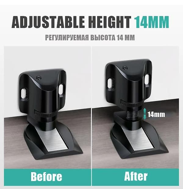 Adjustable Door Stopper  sliver